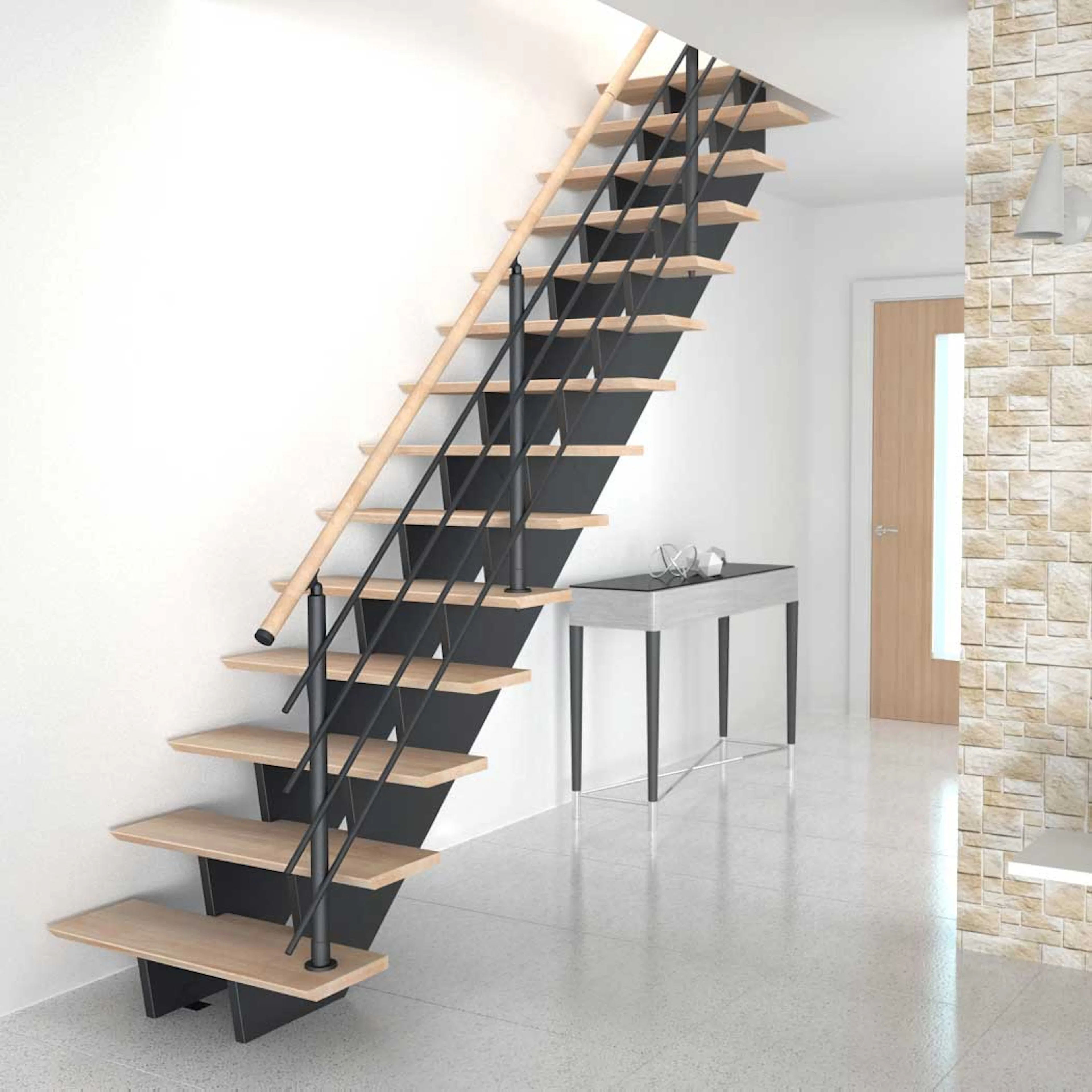 Spartrappa Byggera Biax inkl. Trappräcke