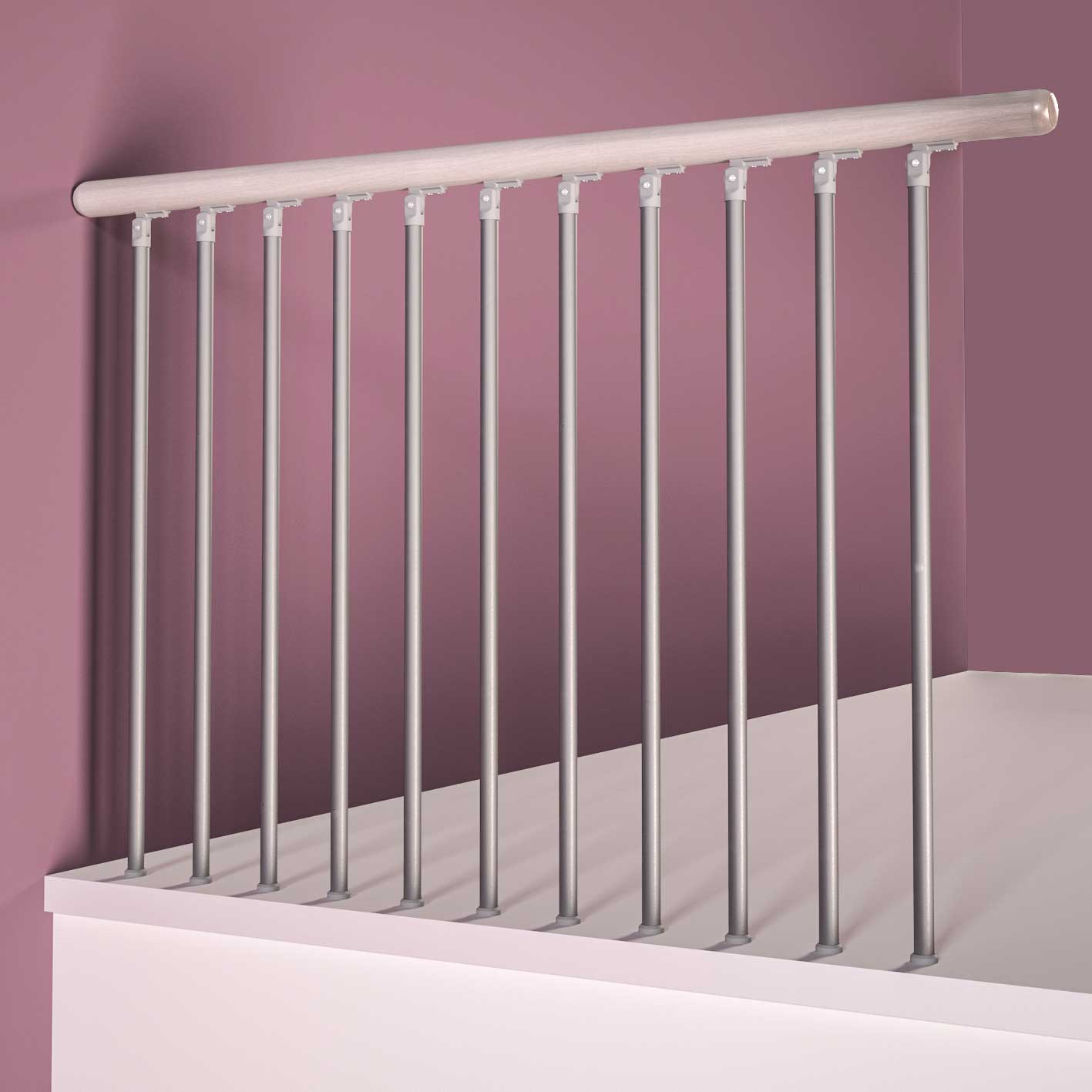 Skyddsräcke Byggera Columbia Rakt 1400 mm