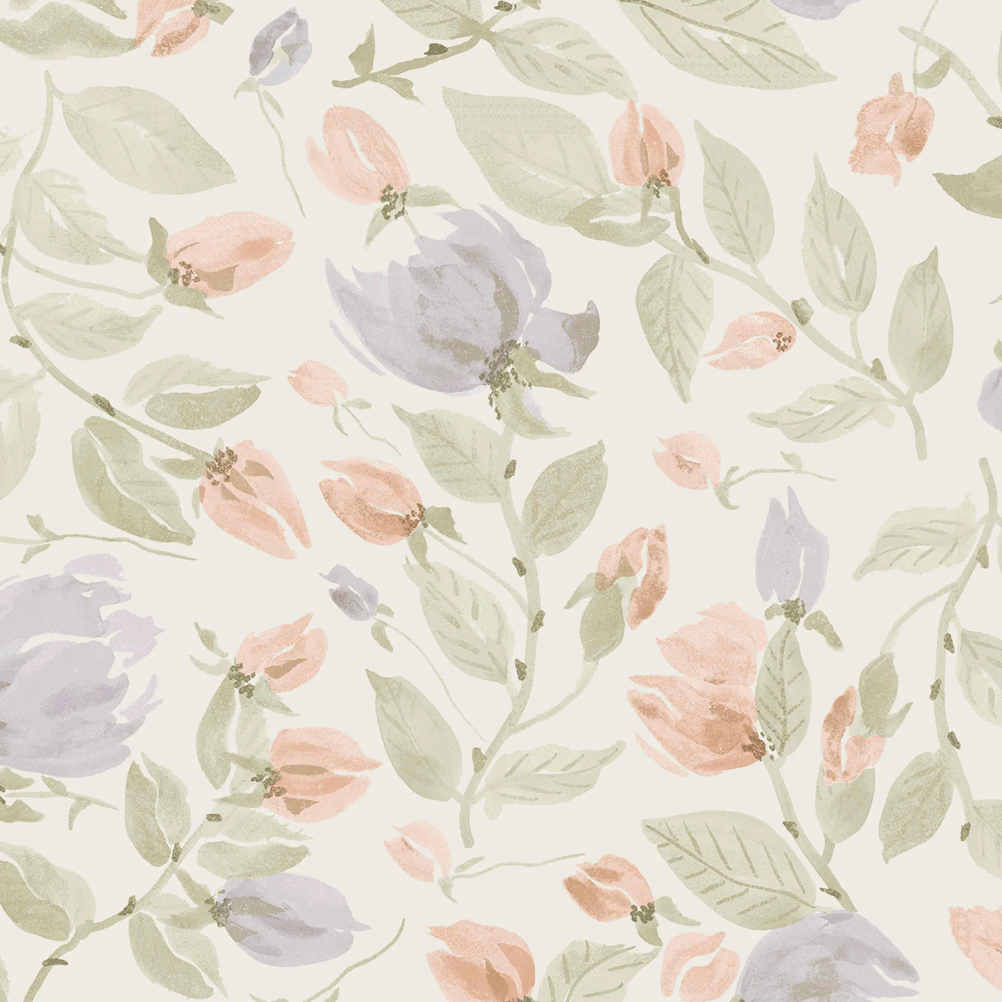 Tapet Laura Ashley Orisia Peony Pale Sage Grön 122761