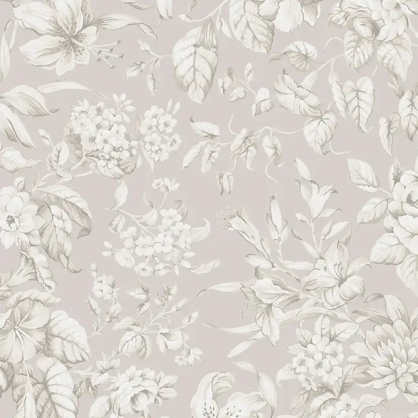 Tapet Laura Ashley Heledd Blooms Dove Grå 122762