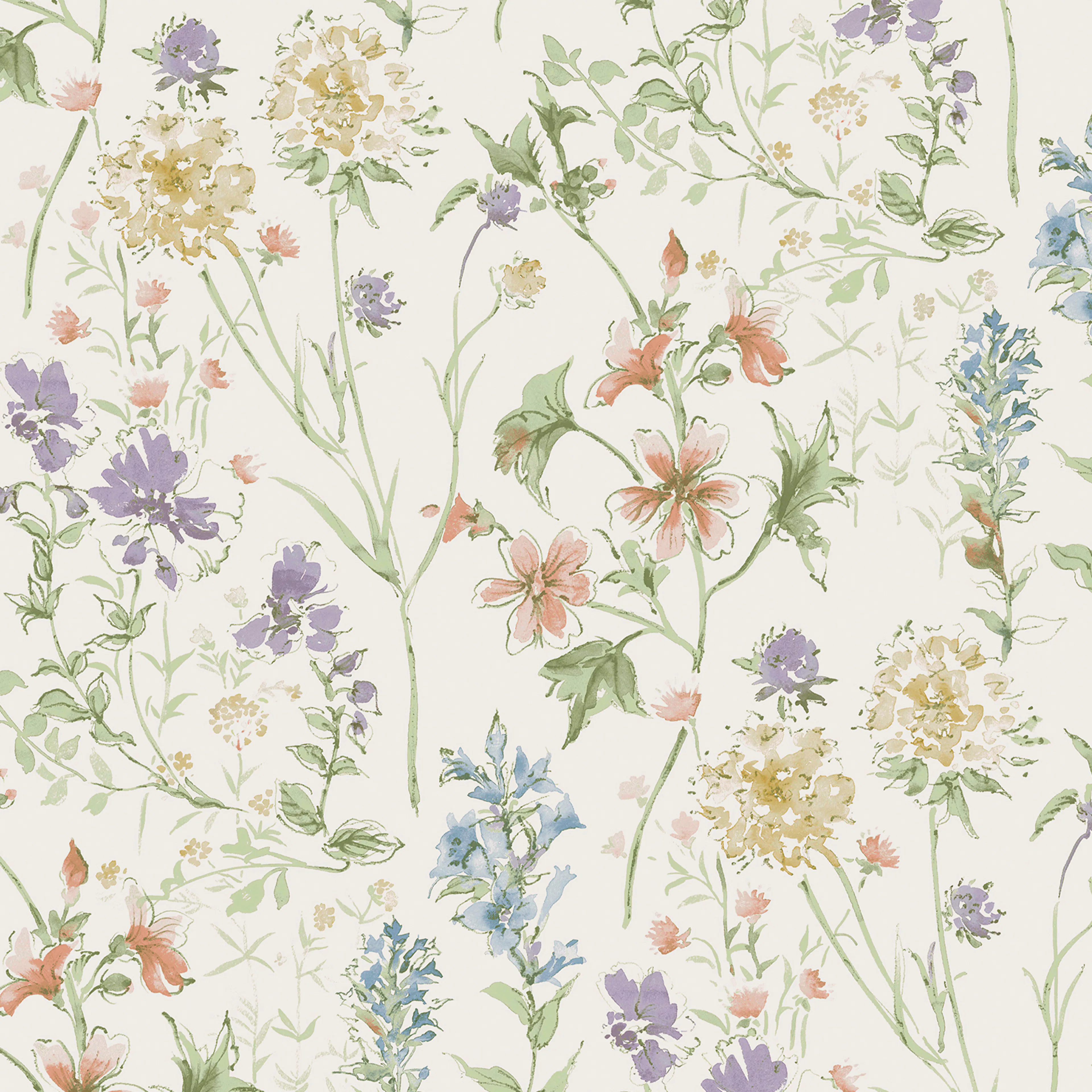 Tapet Laura Ashley Wild Meadow Chalk Rosa 122764