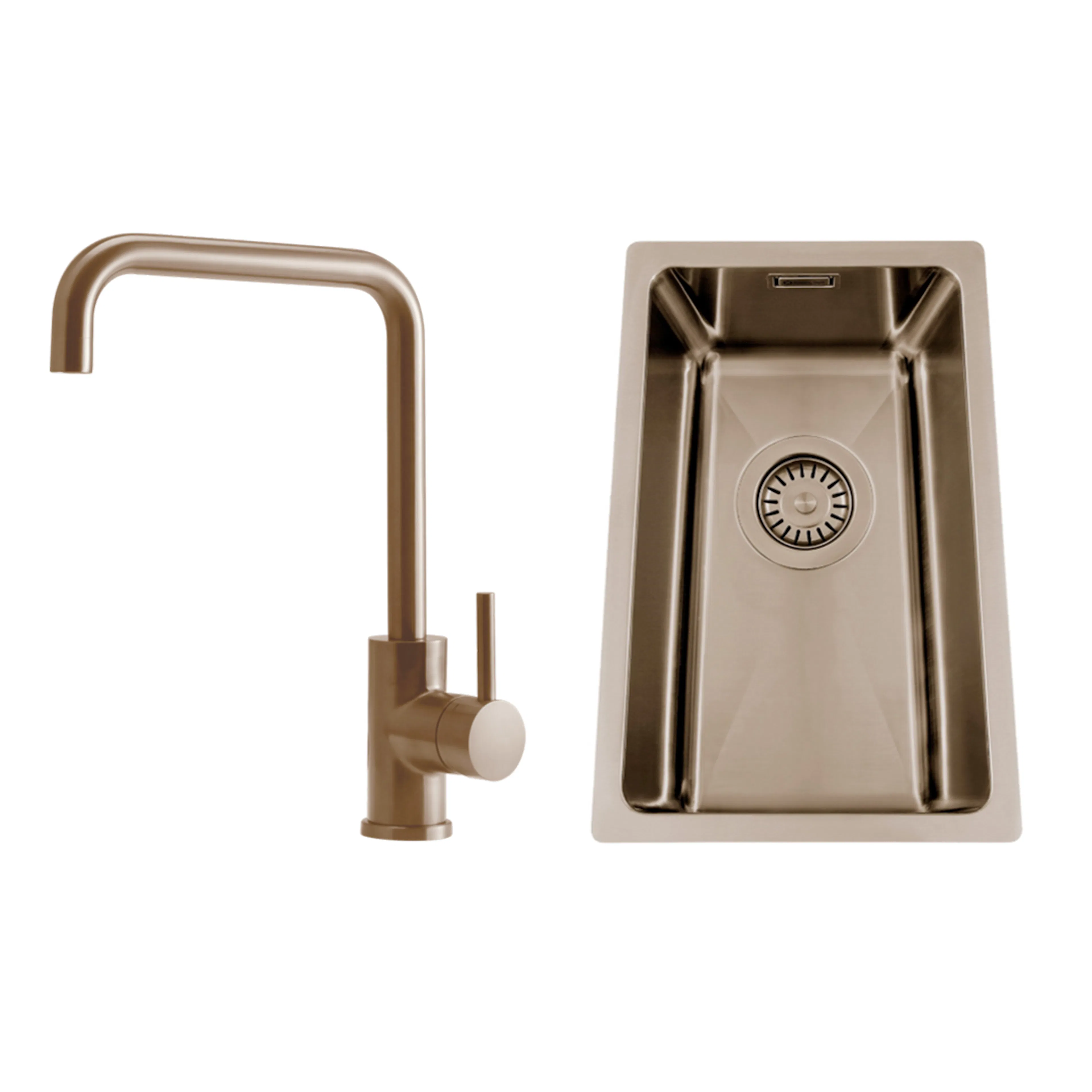 Disklåda Nordic Tech Titan 230 X med Köksblandare Primy Steel Square