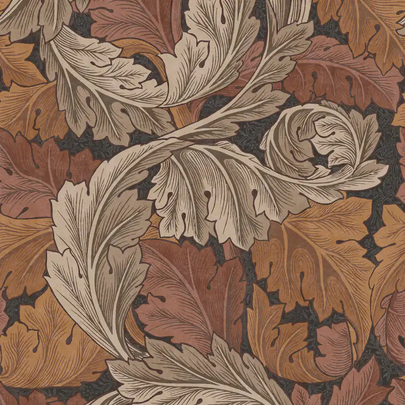 Tapet William Morris At Home Acanthus 124224 EasyUp, Mönstrad Orange