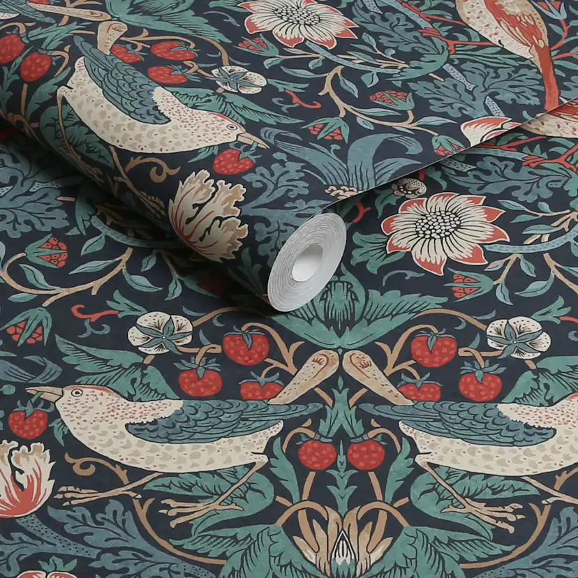 Tapet William Morris At Home Strawberry Thief 124231