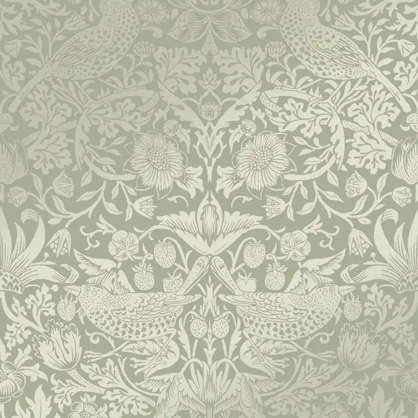 Tapet William Morris At Home Strawberry Thief Fibrous 124237