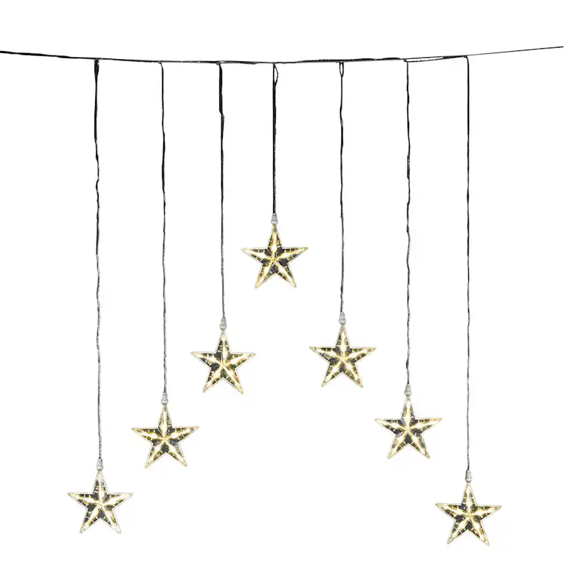 Gardinslinga Gnosjö Konstsmide med stjärnor 35L
