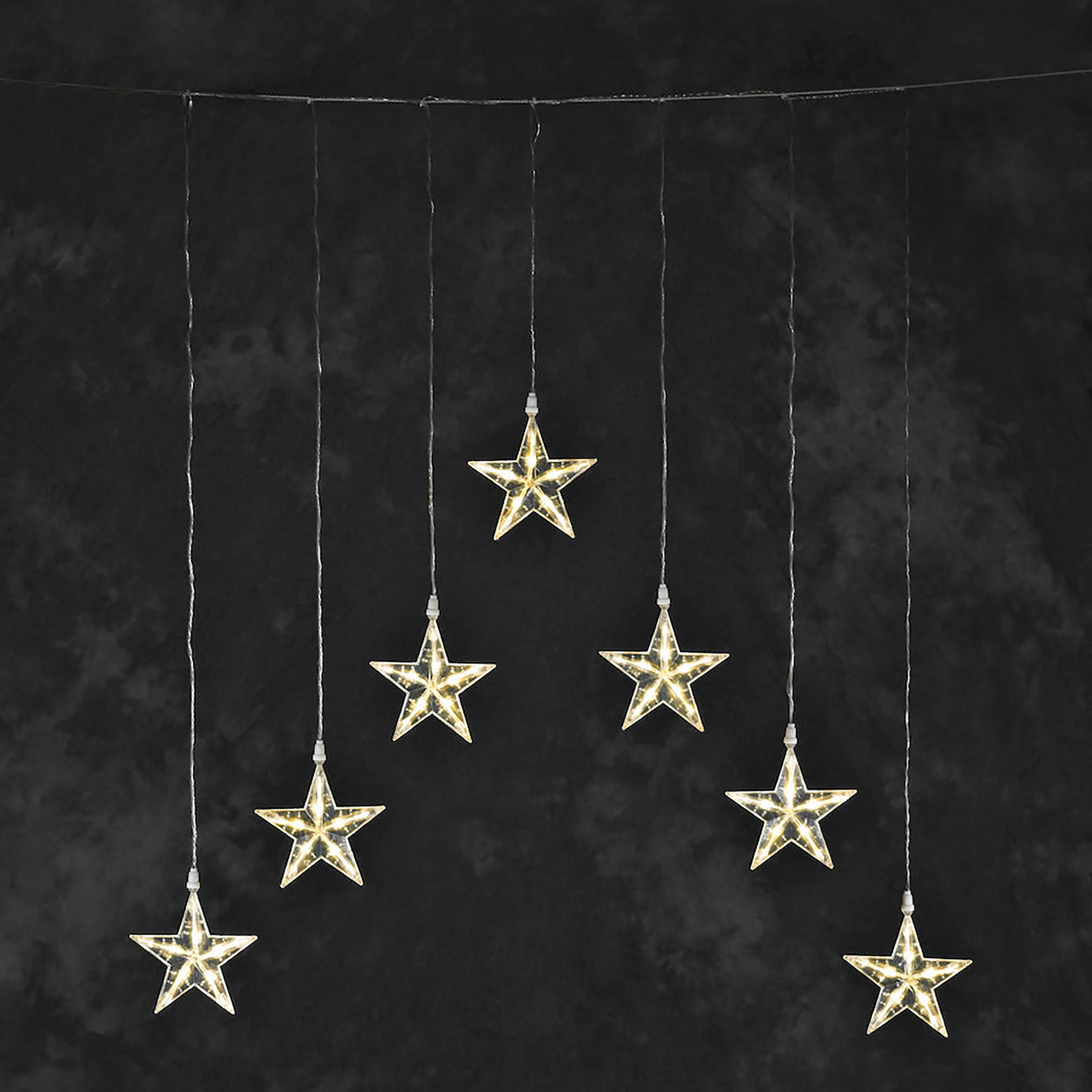 Gardinslinga Gnosjö Konstsmide med stjärnor 35L