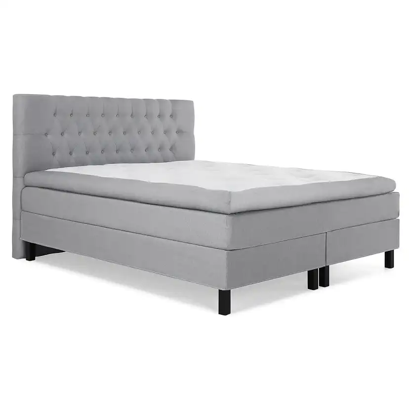 Kontinentalsäng Bedly Sängpaket Lucky Diamant 180x200 Memory Grå