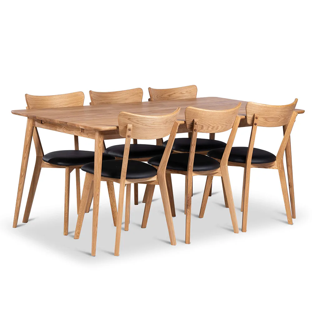 Matgrupp Stenexpo Alborg med 6 Växjö Stolar