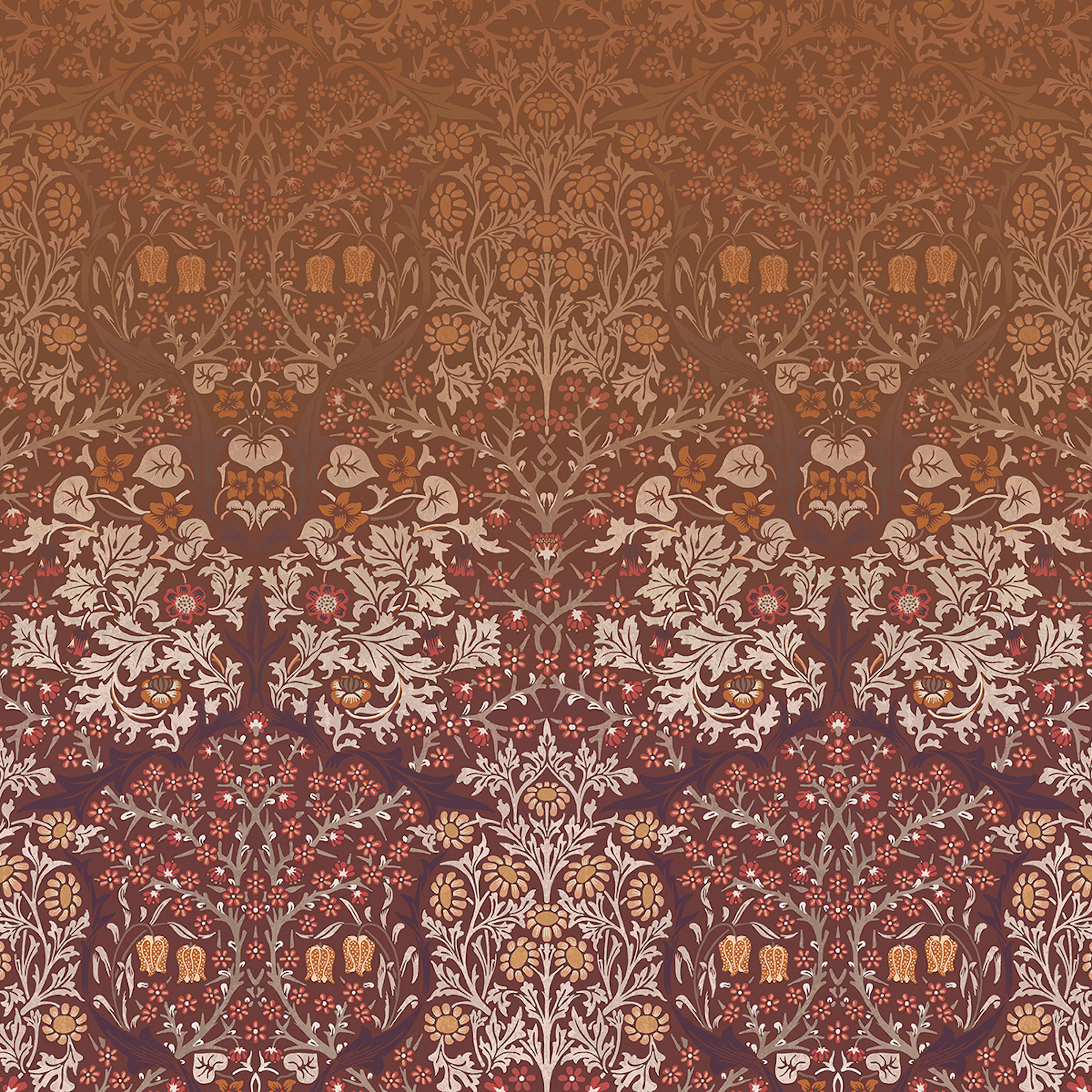 Fototapet William Morris At Home Blackthorn Red