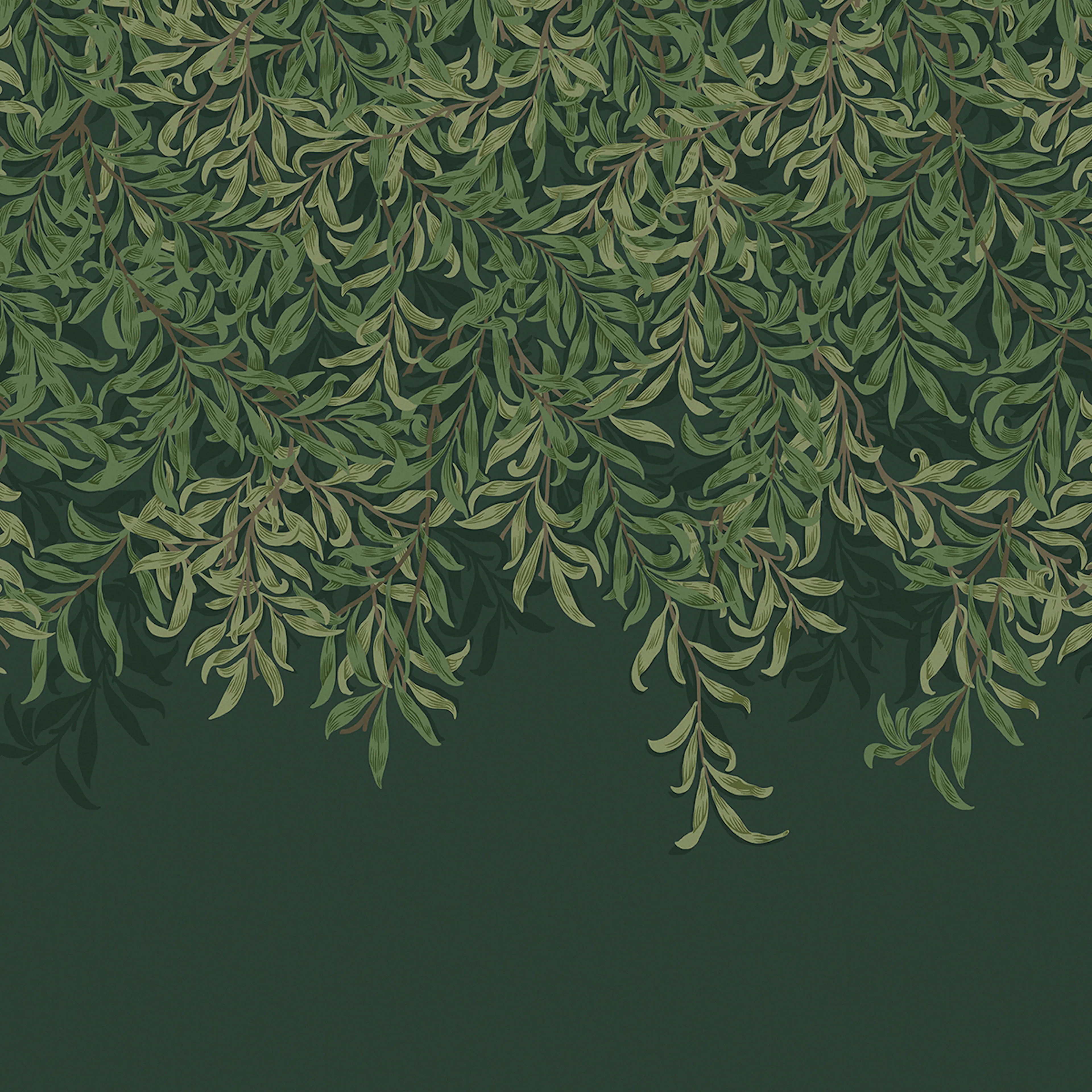 Fototapet William Morris At Home Willow Bough Deep Green