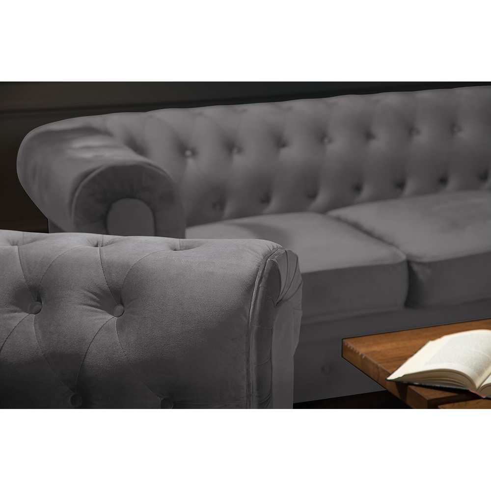 Soffgrupp Manor House Chesterfield Lyx 3-sits+2-sitssoffa Sammet