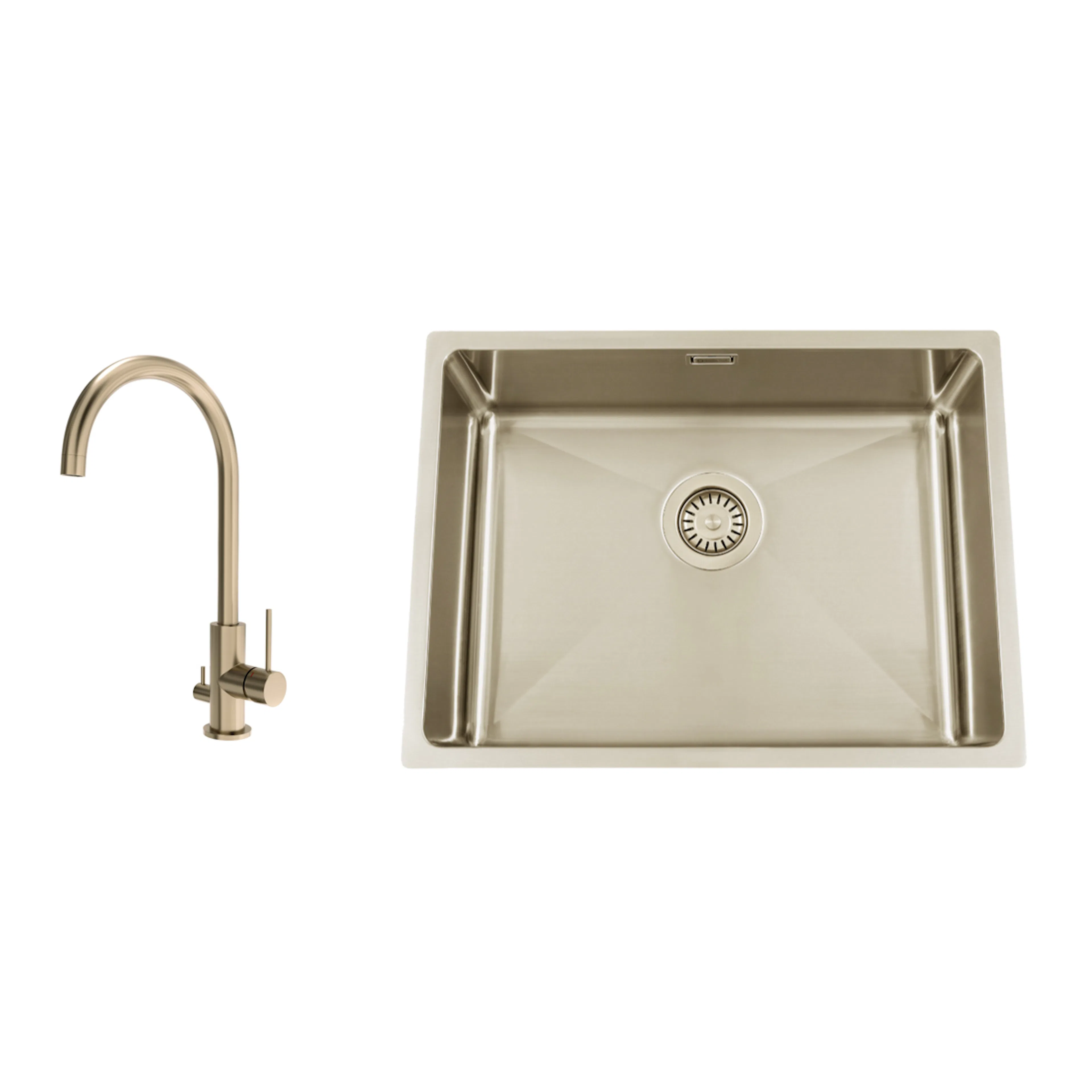 Disklåda Nordic Tech Titan 530 X med Köksblandare Steel Equip D