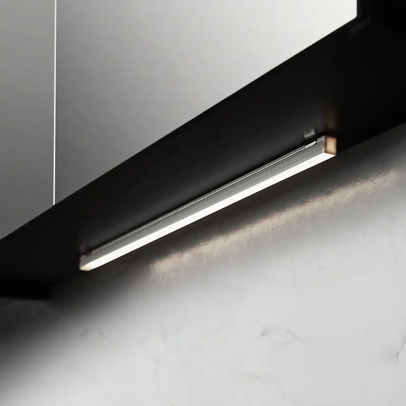 Underbelysning Hafa Store 430 Matt Aluminium Badrumslampa