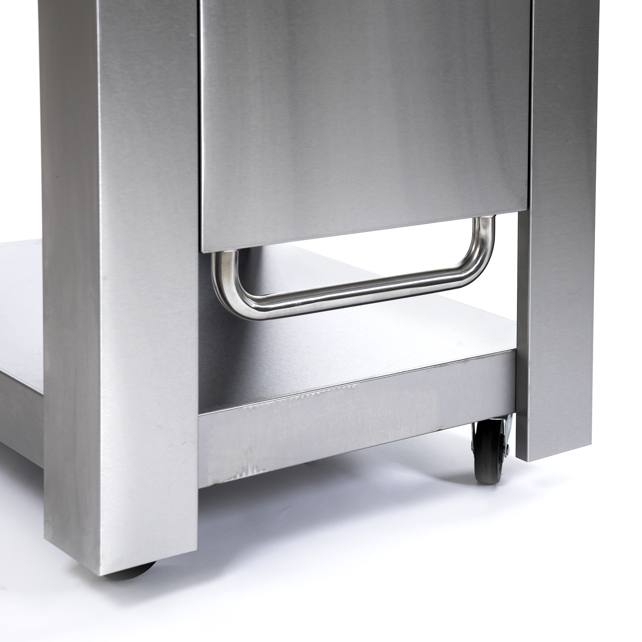 Pizzaugn Metalcraft Milano Vedeldad i Rostfritt Stål med Sidobord