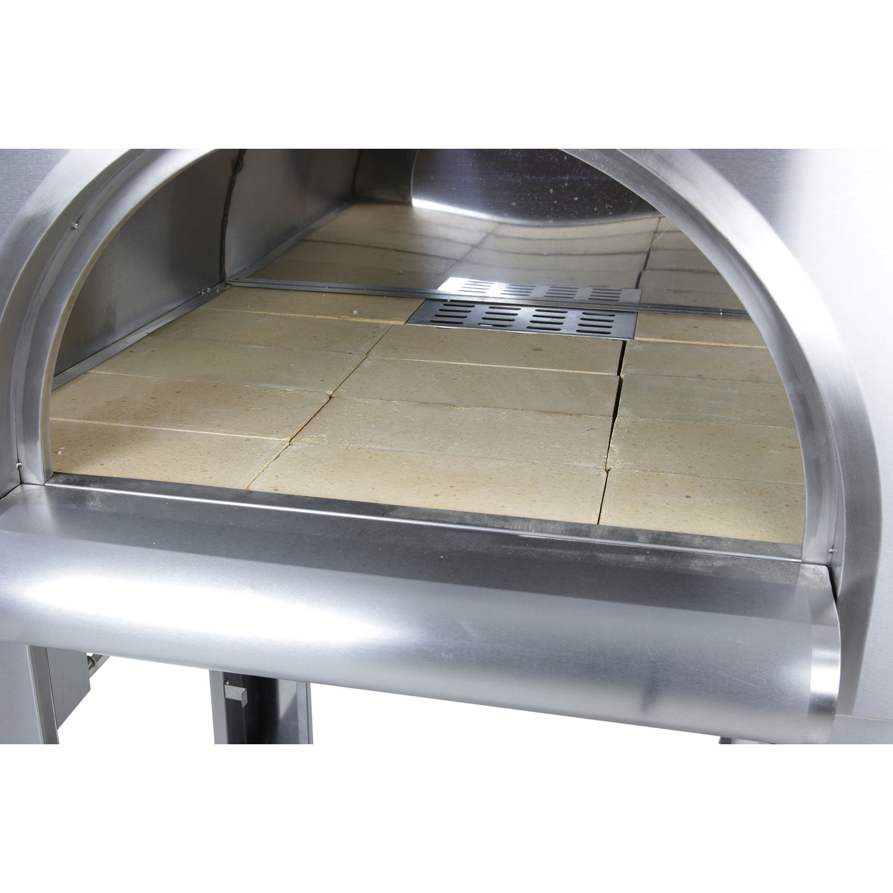 Pizzaugn Metalcraft Milano Vedeldad i Rostfritt Stål med Sidobord