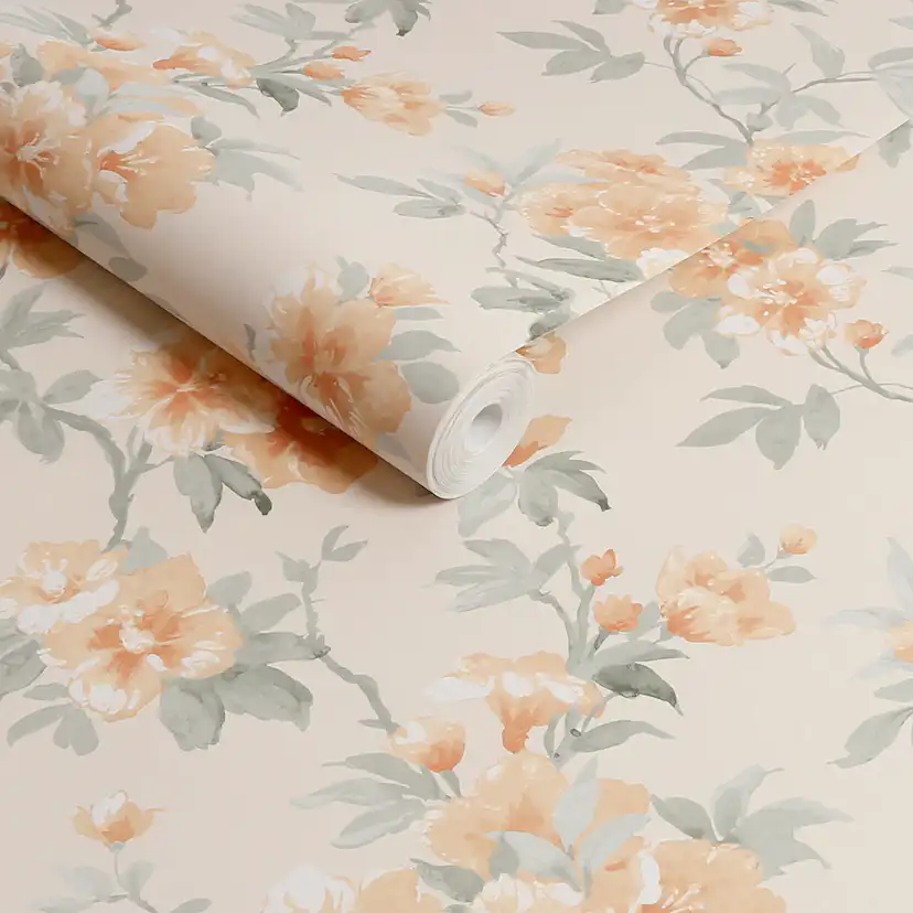 Tapet Laura Ashley Rosamund Orange