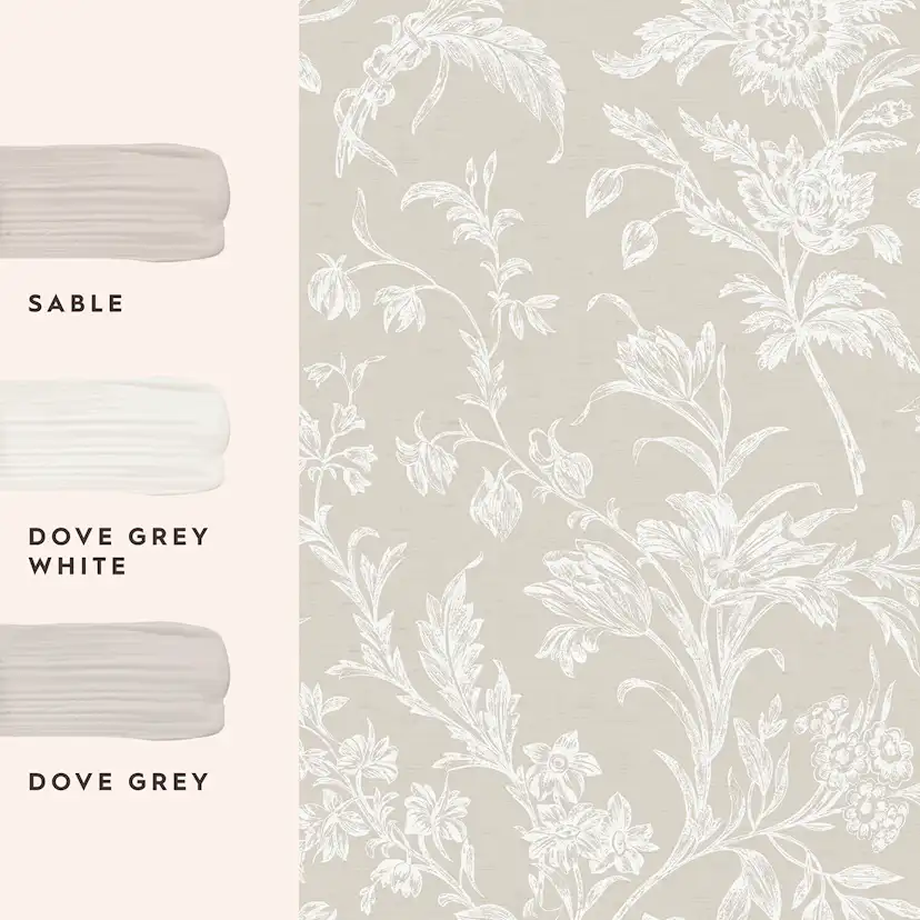 Tapet Laura Ashley Lloyd Grå