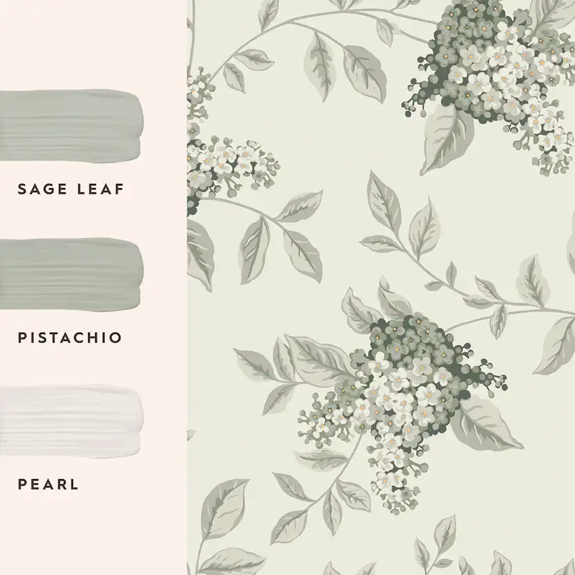 Tapet Laura Ashley Portland Grön