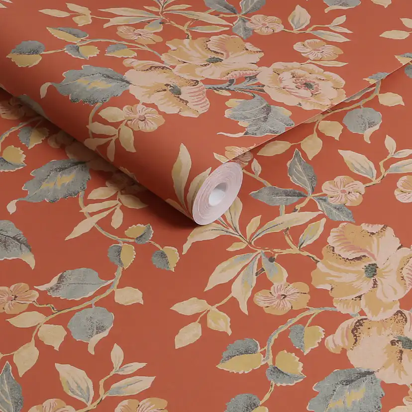 Tapet Laura Ashley Alyworth Trail Brun