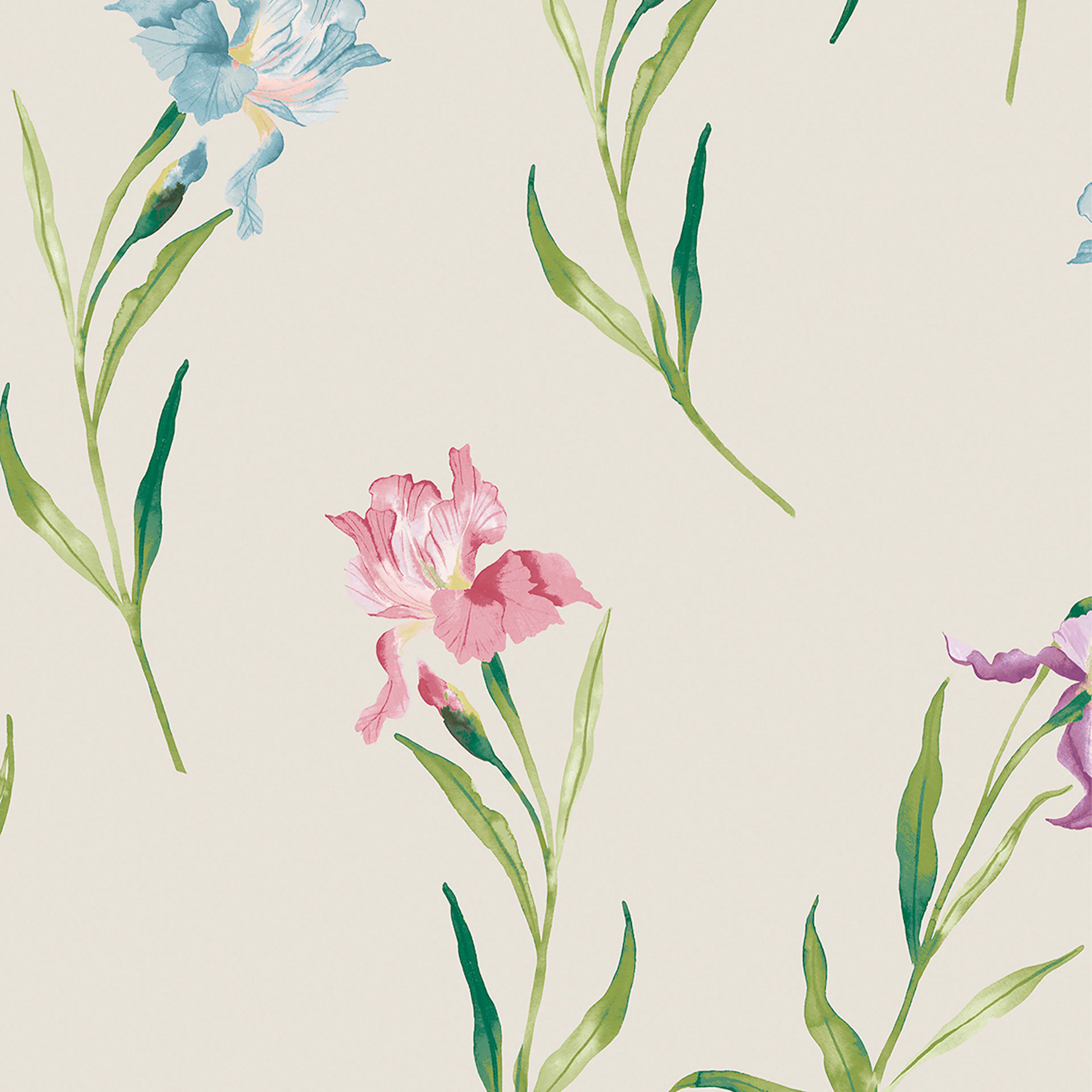 Tapet Laura Ashley Hawling Irises Naturell