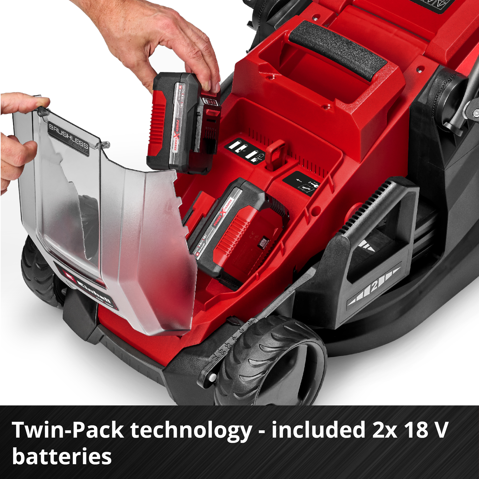 Gräsklippare Einhell Batteridriven GE-CM 36/36 Li 2x4,0Ah med Batteri