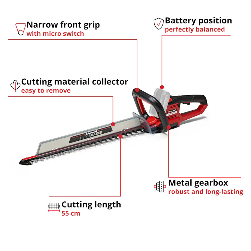 Häcksax Einhell Arcurra Sladdlös 18 V Solo utan Batteri