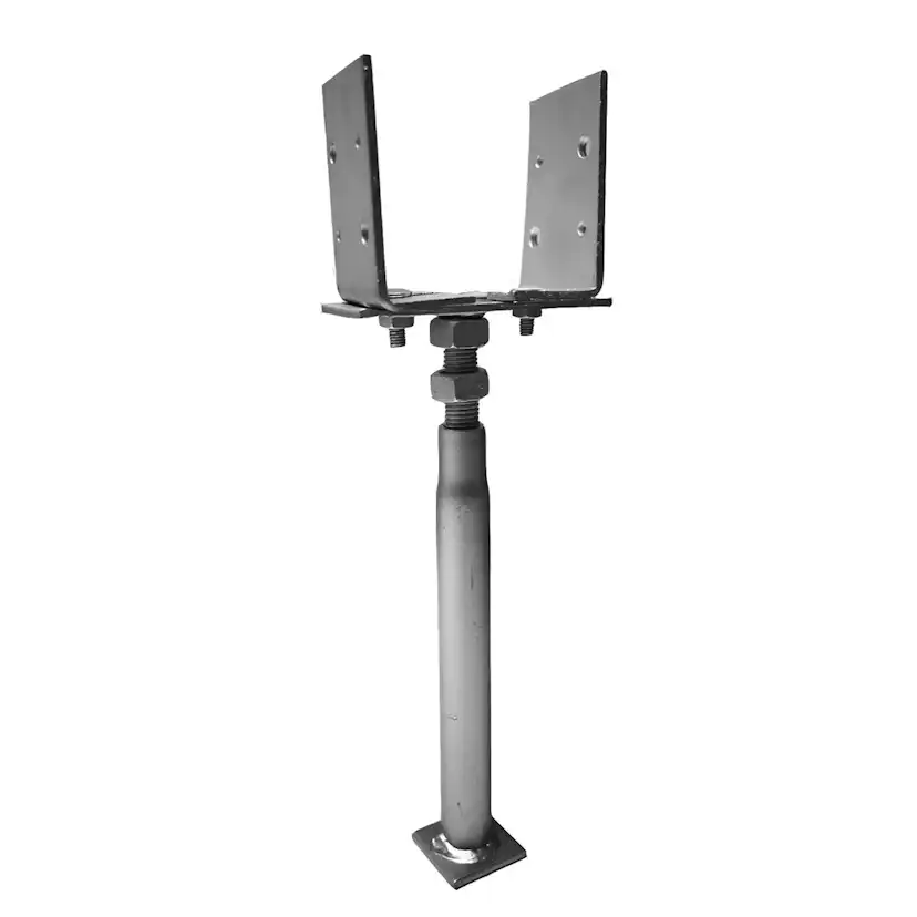 Justerbar stolpfund Jabo 65x110x360mm J=0-145mm H360-550mm galv.