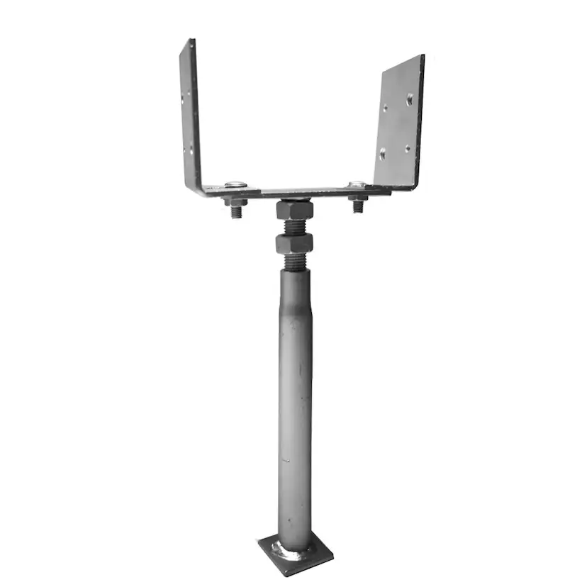 Justerbar stolpfund Jabo 65x110x360mm J=0-145mm H360-550mm galv.