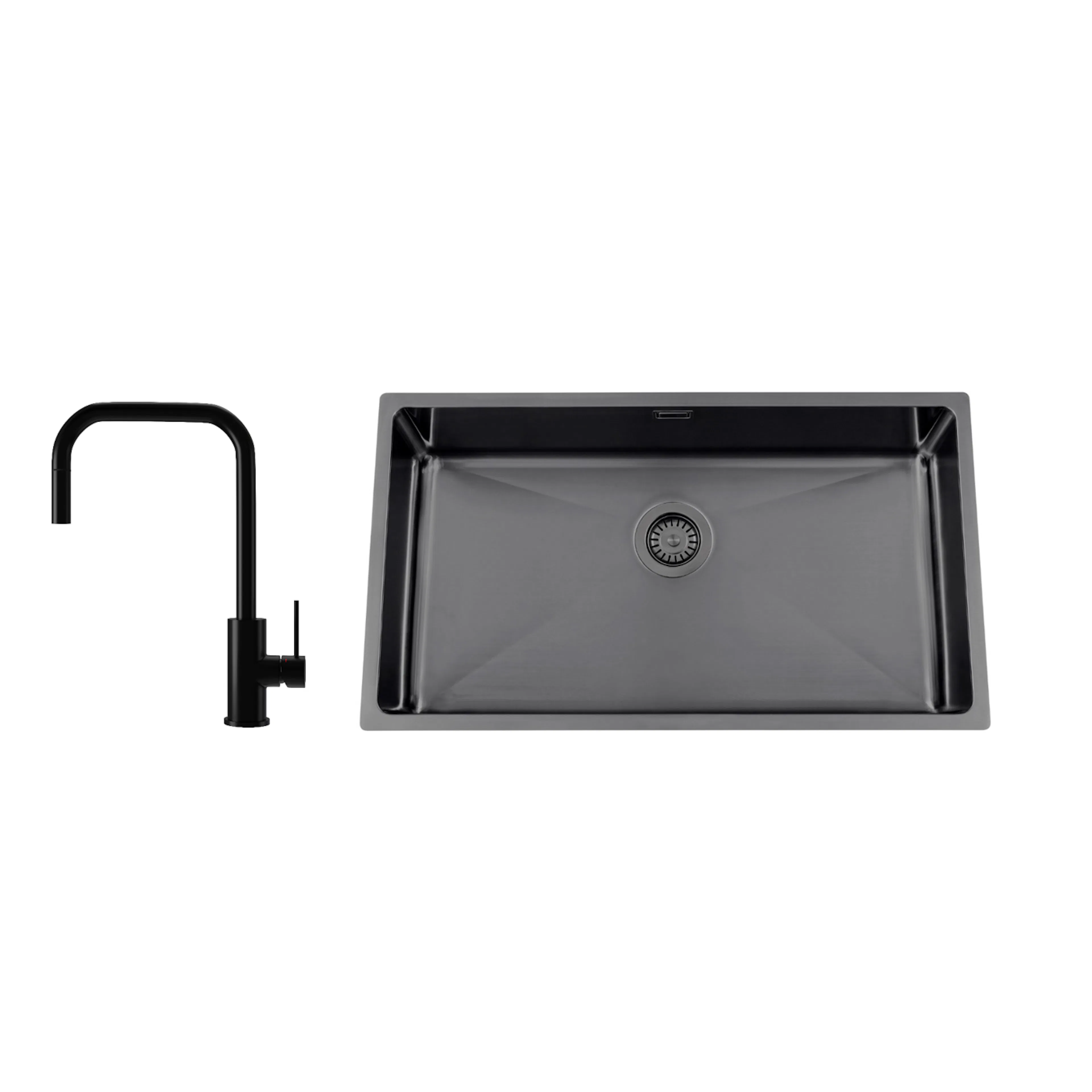 Disklåda Nordic Tech Titan 730 X med Köksblandare Steel Accent Square D