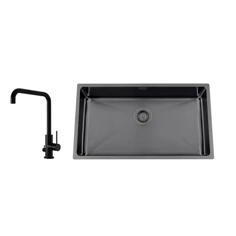 Disklåda Nordic Tech Titan 730 X med Köksblandare Steel Mood D