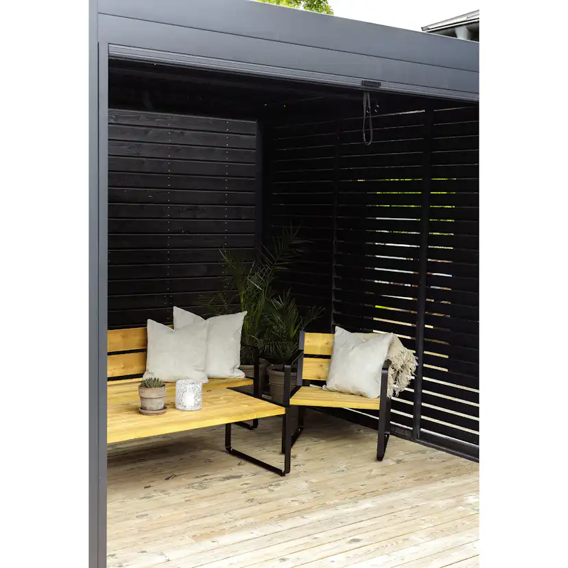 Fåtölj/Soffa Jabo Vansjön med 2st Gavlar Svart