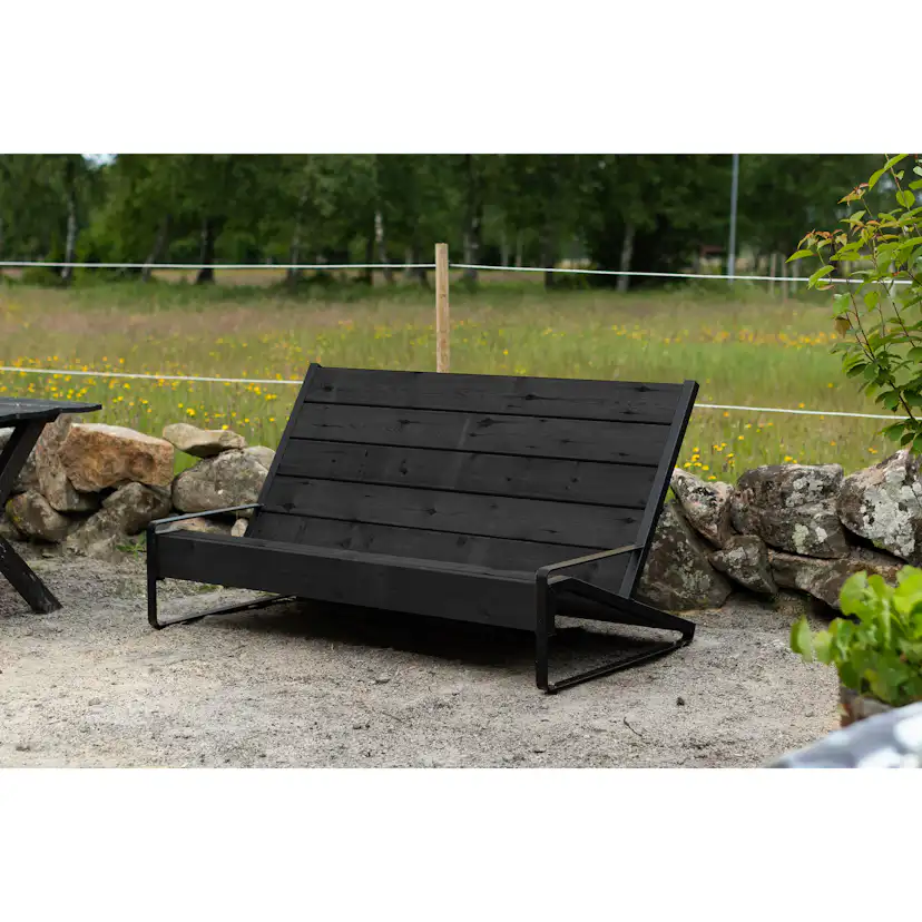 Solsoffa Jabo Vansjön med 2st Gavlar Svart