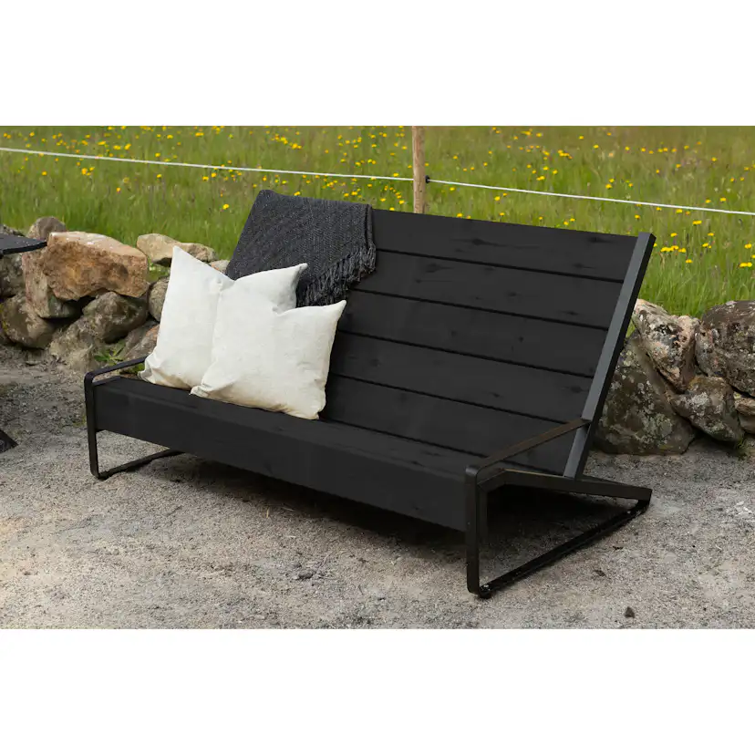 Solsoffa Jabo Vansjön med 2st Gavlar Svart