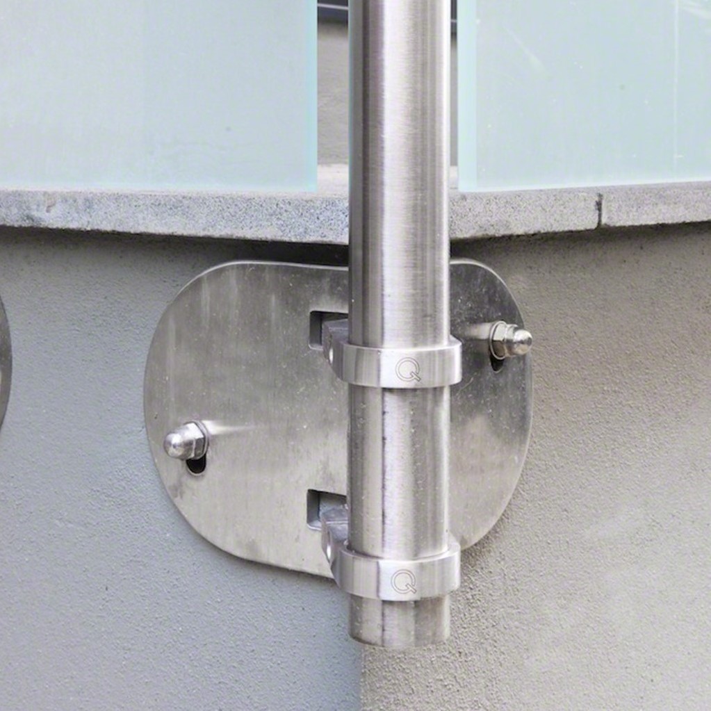 Räckesstolpe Herrljunga Ledstångsfabrik Utanpåliggande Hörn Inomhus Konsol 0555