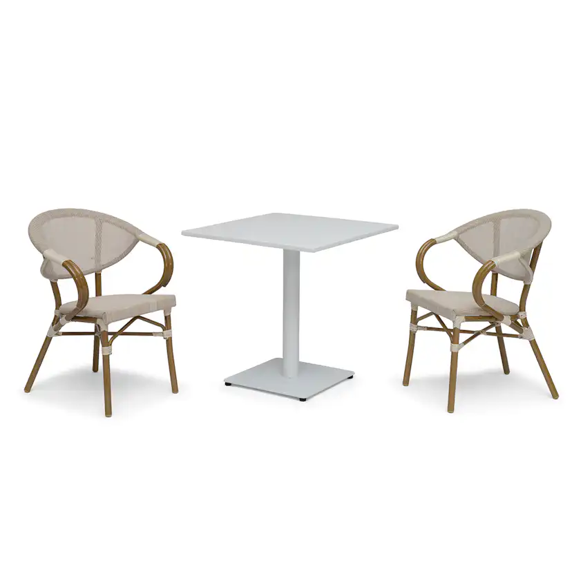 Caféset Hillerstorp Näsby med 2 st Äppelhed Trädgårdstolar