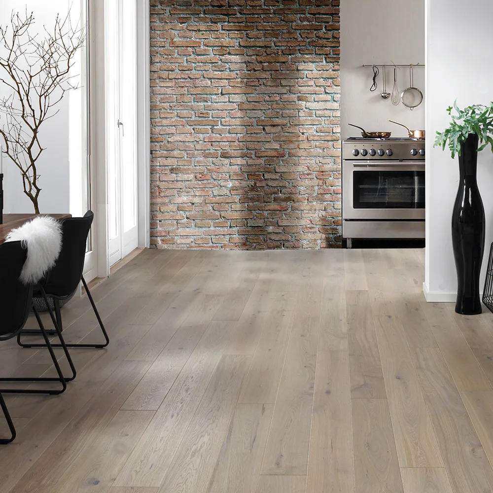 Parkettgolv Moland Burghley Wideplank Ek Grey Mattlack Brushed