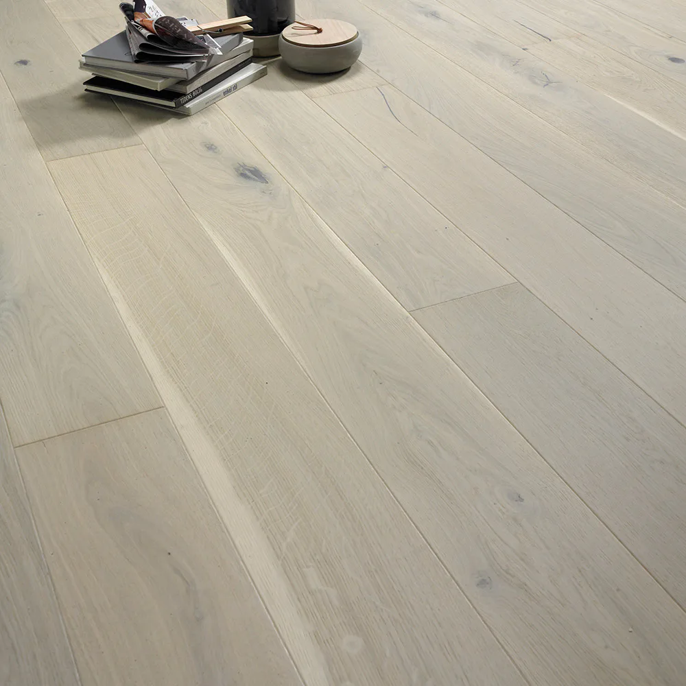 Parkettgolv Moland Burghley Wideplank Ek Cappuccino Mattlack Brushed