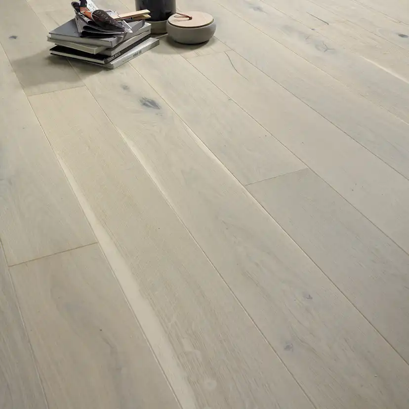 Parkettgolv Moland Burghley Wideplank Ek Cappuccino Mattlack Brushed