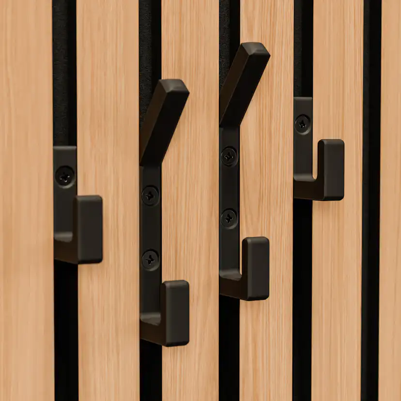 Tillbehör Akustikpanel Lundbergs Kreativ 4-Pack Enkel & Dubbelkrok Svart