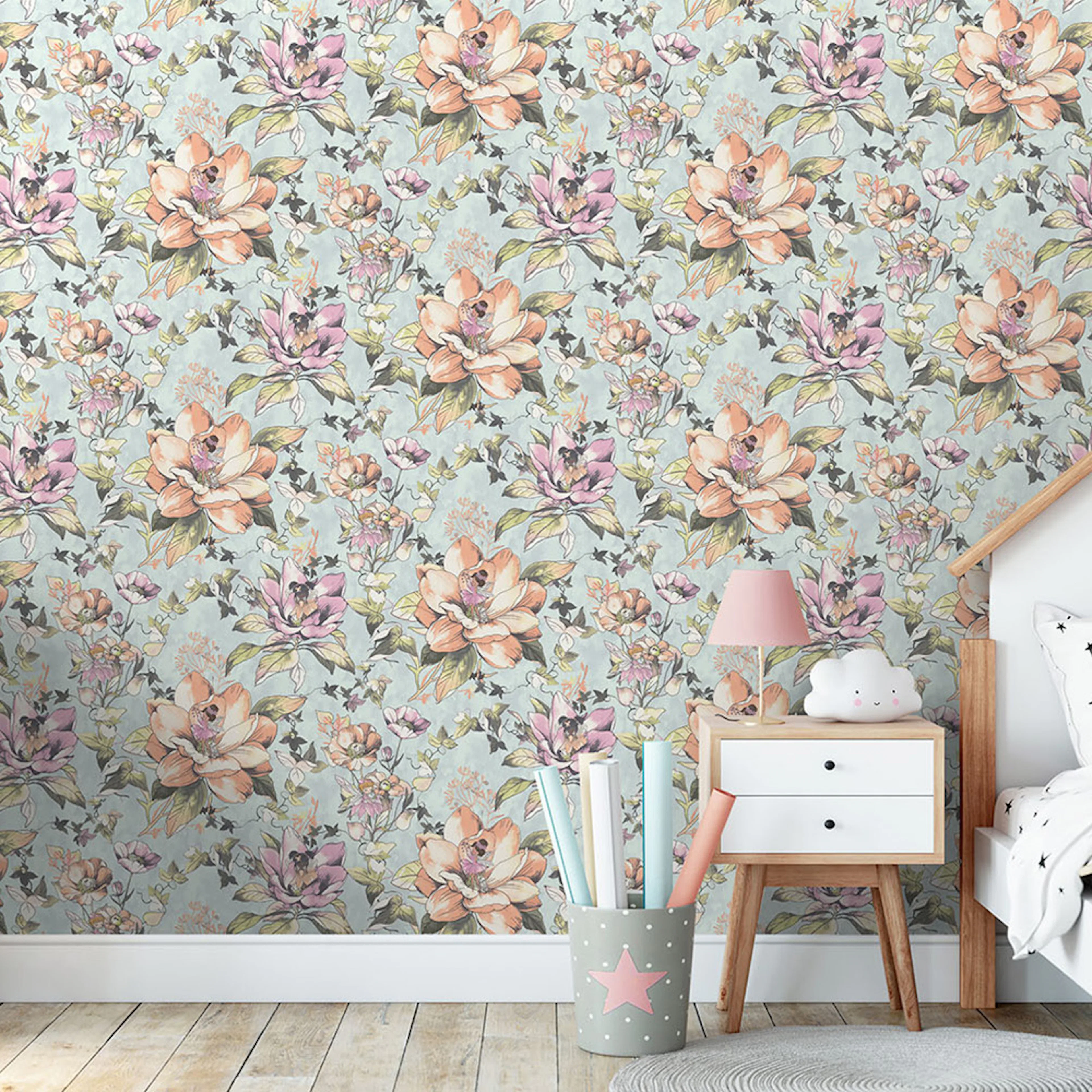 Tapet Holden Dream Catcher Floral Fairies Teal 13210