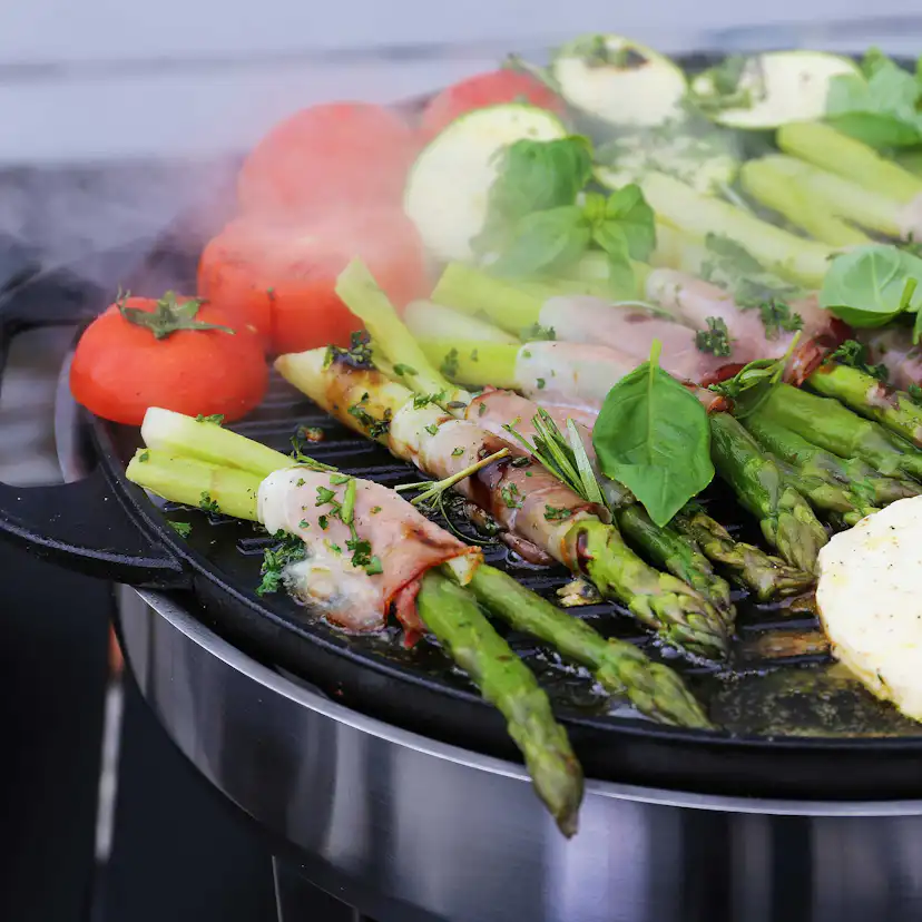 Grillpanna Muurikka Svart Gjutjärnspanna 42cm