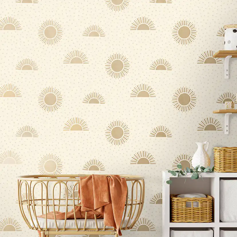 Tapet Holden Dream Catcher Sunbeam Beige Gold 13322