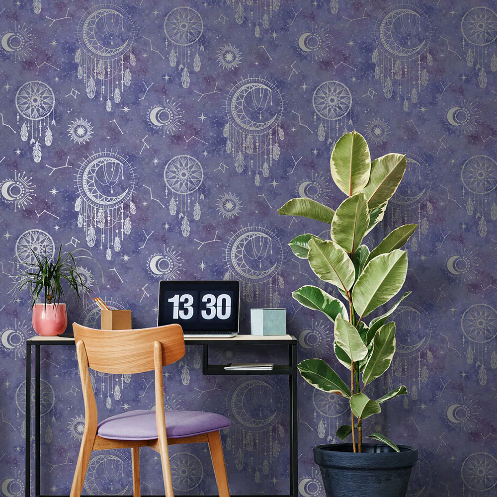 Tapet Holden Dream Catcher Dreamcatcher Purple Silver 13331