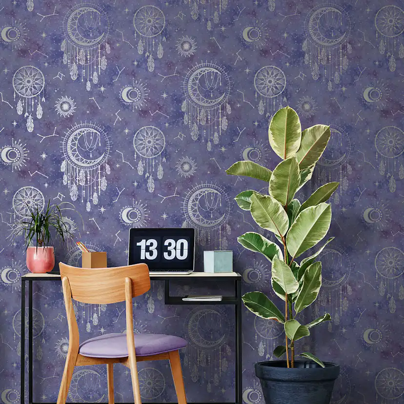 Tapet Holden Dream Catcher Dreamcatcher Purple Silver 13331