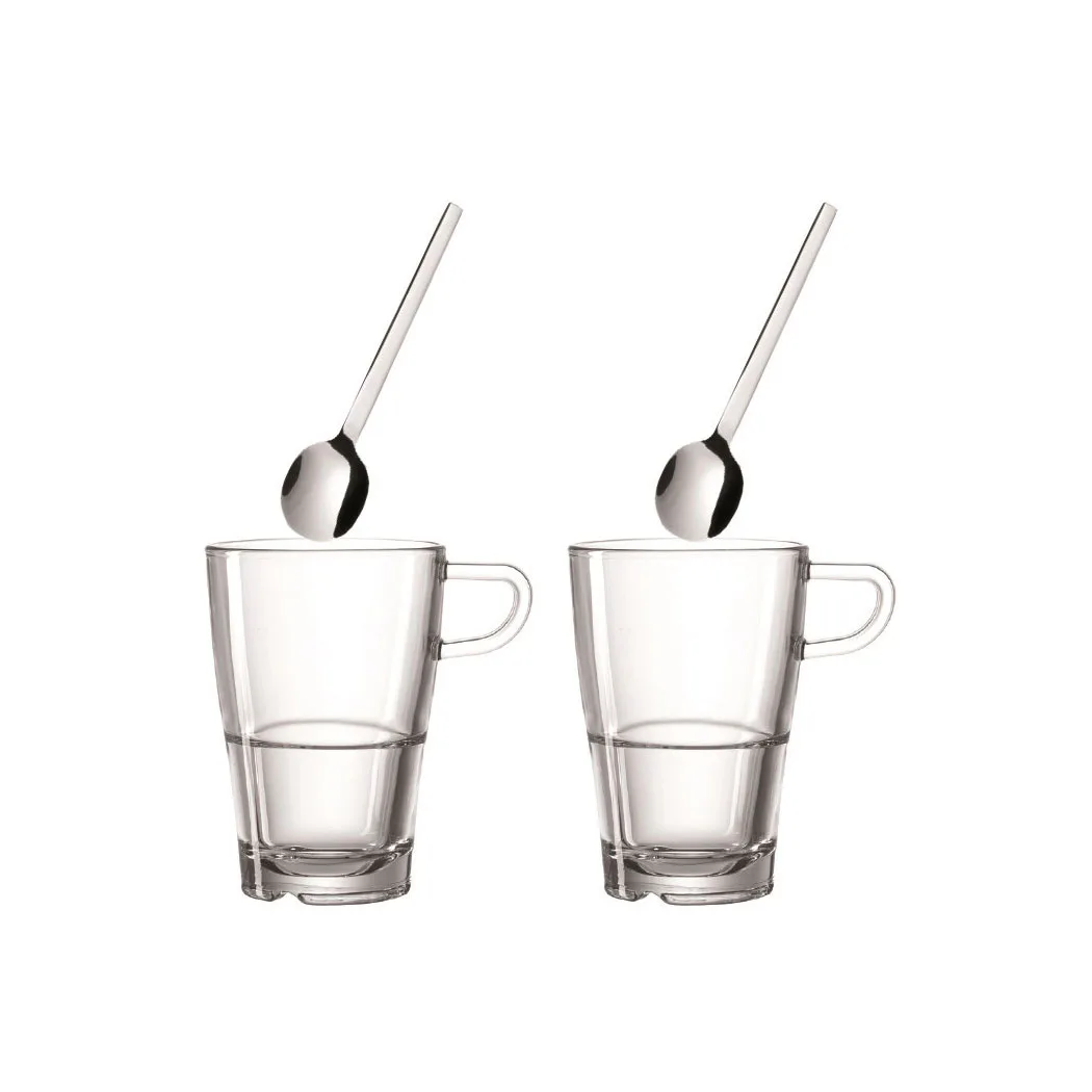 Kaffeset Leonardo Latte Macchiato 4 delar