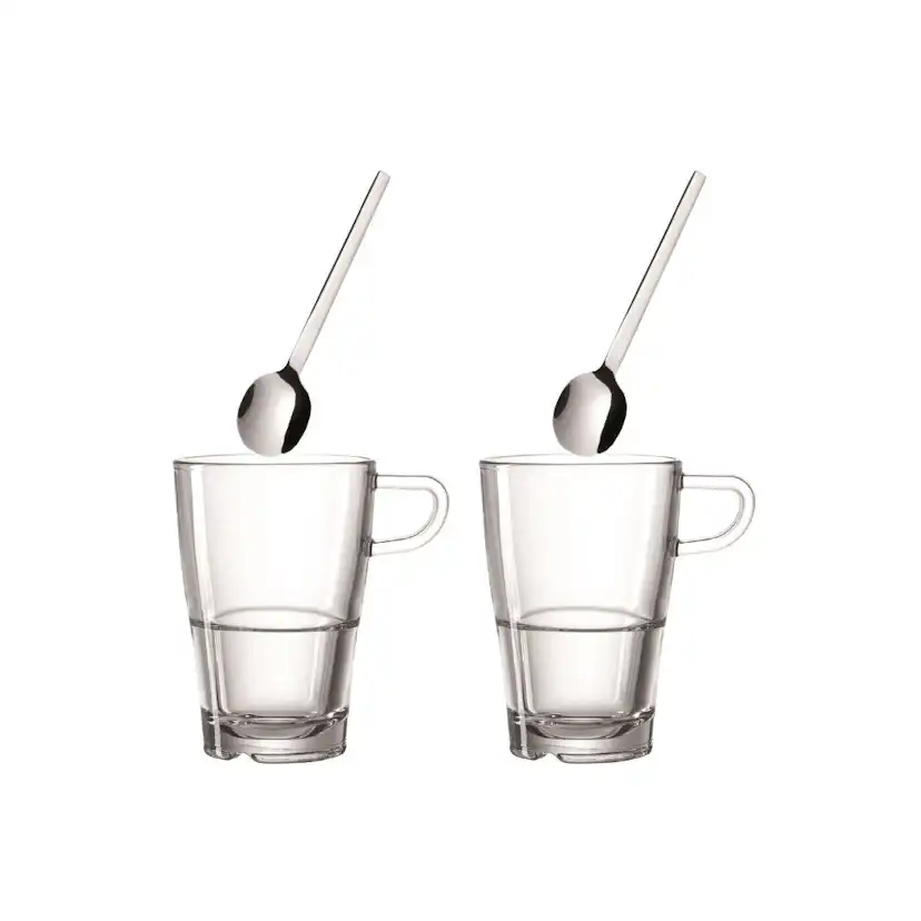 Kaffeset Leonardo Latte Macchiato 4 delar