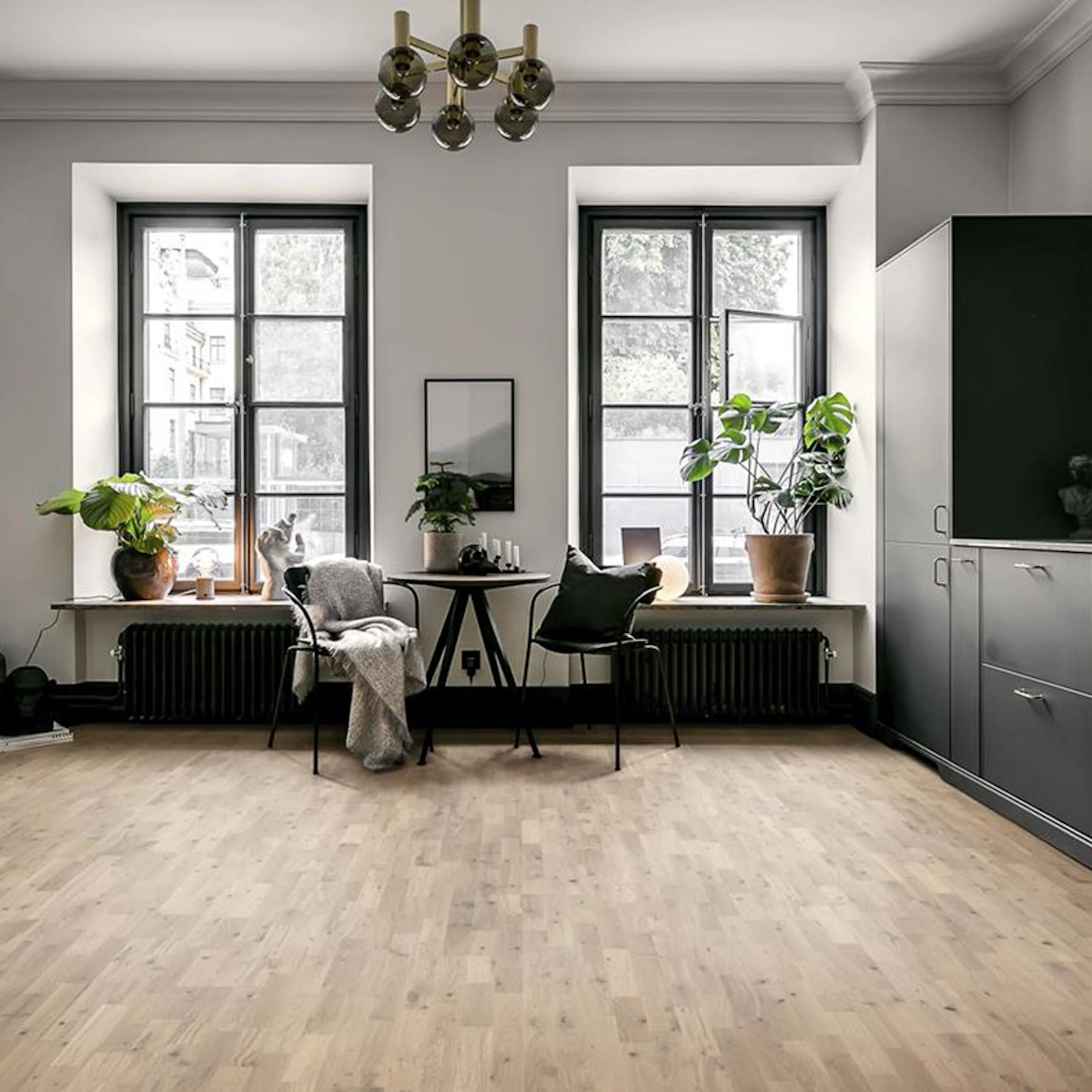 Trägolv Kährs Ek Crystal  3-stav Mattlack