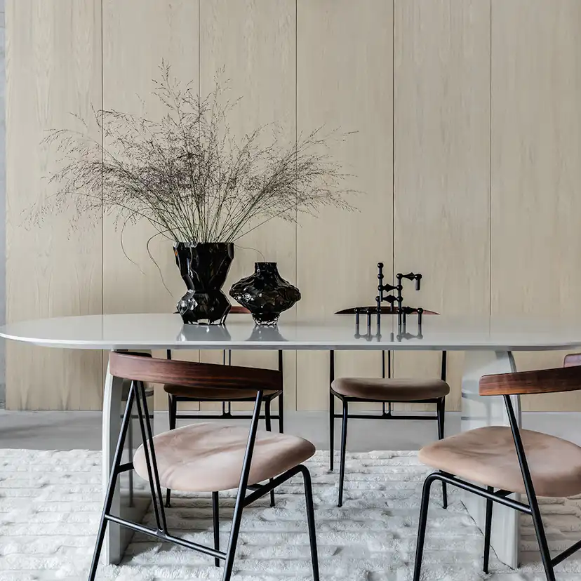 Designpanel Wood on wall Ek Vitlackad