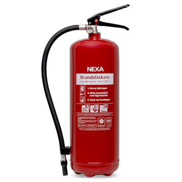 Brandsläckare Nexa 6kg Pulversläckare Röd